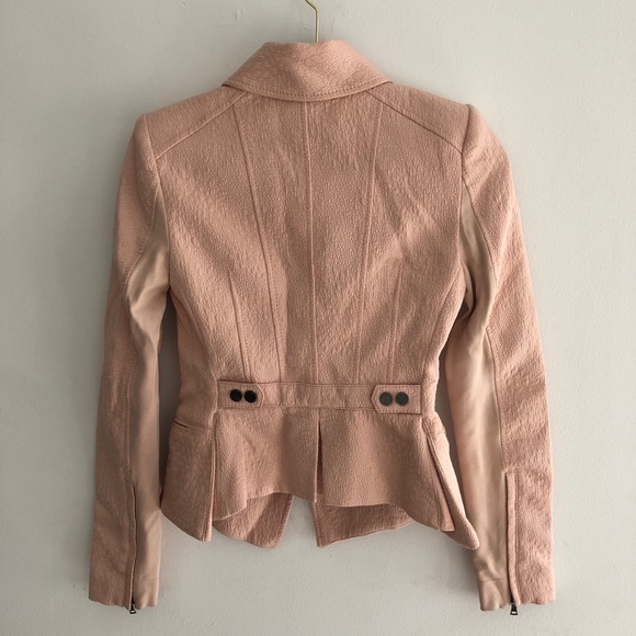 BCBGMaxAzria Boe Moto Pink Jacket Size XS - Picture 4 of 8